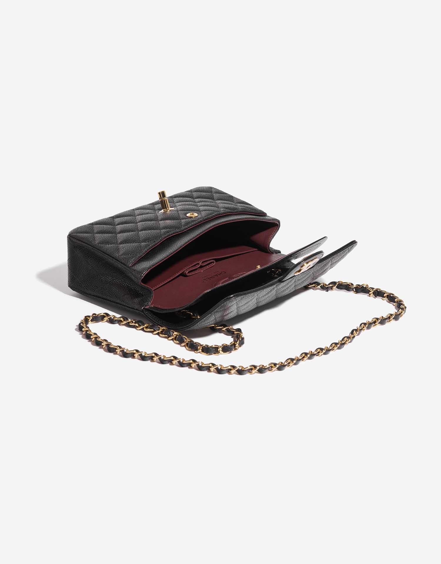 Classic Double Flap Bag Quilted Caviar Small
